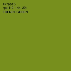 #77901D - Trendy Green Color Image